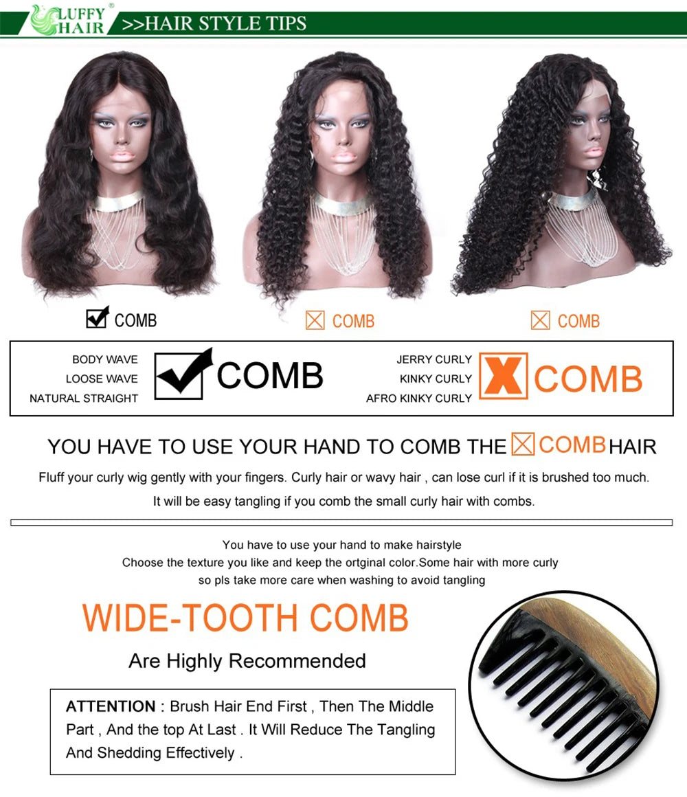 Deep Wave U Part Wig Human Hair No Leave Out Glueless V Part Wigs Brazilian Human Hair For Women 180% Density Clip in Half Wigs