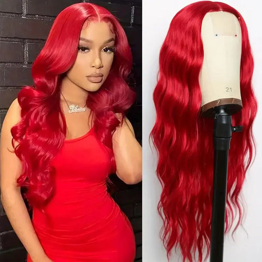 Synthetic Wig With Centre Parting, Long Curls, Fashionable And Voluminous, Lightweight And Breathable, Full Head Cover.