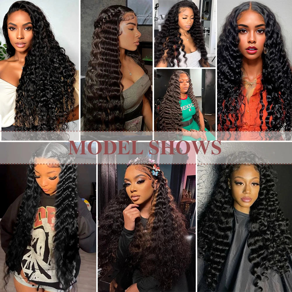 Deep Wave Human Hair Bundles 24 26 Inch 3 PCS Bundles Raw Hair 100% Human Hair Brazilian Hair Bundle Weaving Extensions