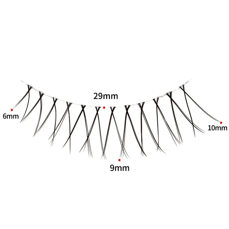 Natural Long Eye Makeup 5Pairs Set Cos False Eyelashes Lash Extension 3D Bunch Japanese Fairy Cosplay 5 Pairs