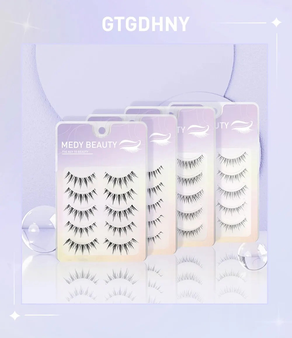 3D Lashes Premade Fan A/M Shape Spikes Cluster Eyelash Mix Extension Individual Makeup Super Natural Wispy DIY Premade Peduncle