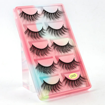 5 Pairs 3d mink eyelashes eyelash extension natural false eyelashes volume dramatic 3d lashes maquillaje mink cilios makeup tool
