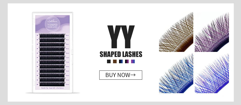 NATUHANA 3D 4D 5D 6D False Lashes Premade Russian Volume Fans Individual Faux Mink Pre made Volume Fans Eyelash Extensions