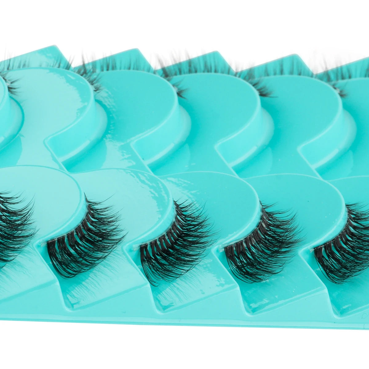 3D Mink Lashes 3/10 Pairs Cat Eye Half Lashes Natural Long False Eyelashes Strip Makeup Soft Fake Eyelash Extension Make Up Tool