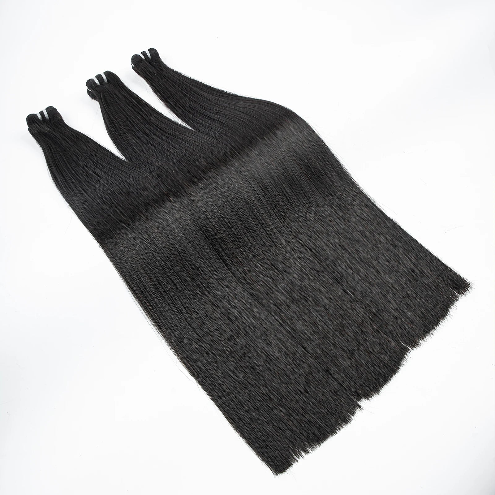 16A Double Drawn Vietnamese Bone Straight Bundles with 13x4 Lace Frontal 100% Raw Human Hair Bundle with 2x6/5x5 HD Lace Closure