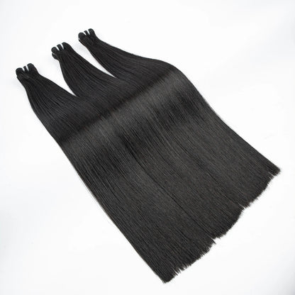 16A Double Drawn Vietnamese Bone Straight Bundles with 13x4 Lace Frontal 100% Raw Human Hair Bundle with 2x6/5x5 HD Lace Closure