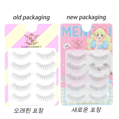 14mm Dream Deer False Eyelashes Lash V-shaped Natural Transparent Makeup Tools Lash Clusters Cosplay Cosmetics Fake Eyelashes