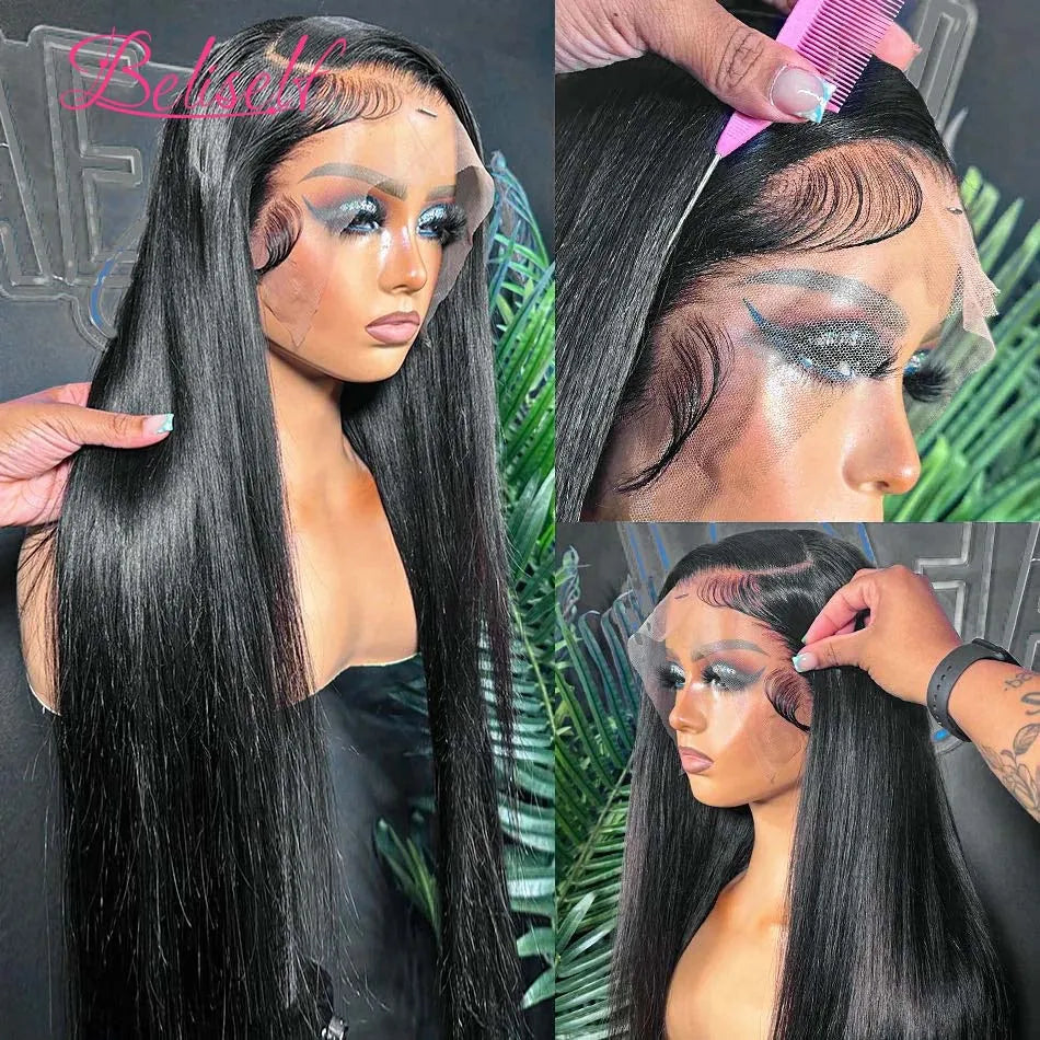 13x6 HD Lace Frontal Wig Straight Glueless Human Hair Wigs 13x4 Lace Front Wig Human Hair for Black Women 5x5 Lace Closure Wig
