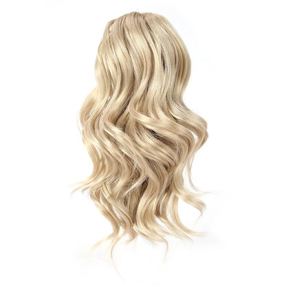 Ponytail Extension Synthetic Hair 10" Claw Clip in Short Curly Wavy Ponytail Hairpiece for Women Girls Daily Use