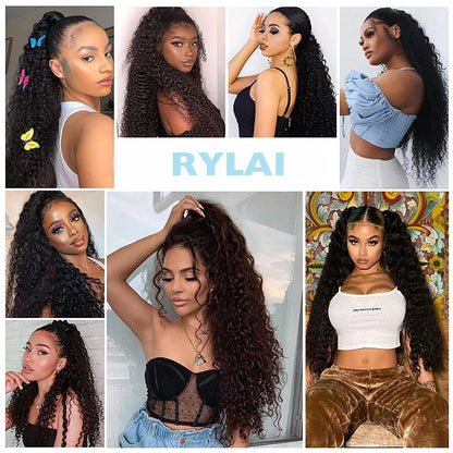 Long Curly Ponytail Extensions Synthetic Horse tails Curly False Tail For Women 32Inch Hairpiece Ponytail Hair Extensions