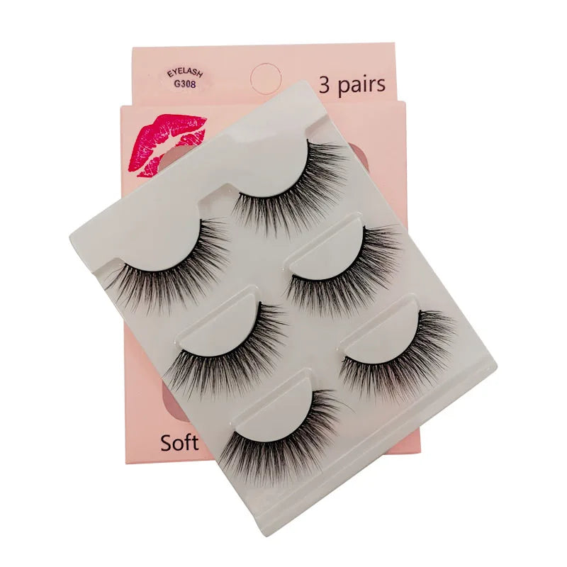 Eyelashes 3d mink lashes natural long make up false eyelashes eyelash brushes makeup eye lashes tweezers 3d lashes maquiagem