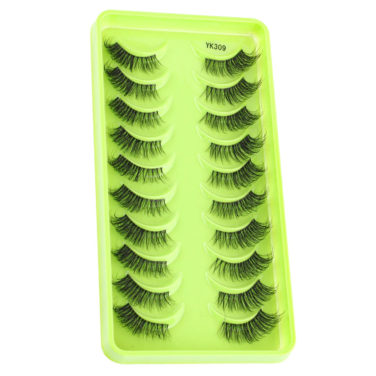 3D Mink Lashes 3/10 Pairs Cat Eye Half Lashes Natural Long False Eyelashes Strip Makeup Soft Fake Eyelash Extension Make Up Tool