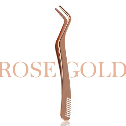 YUANZHIJIE Lash Cluster Tweezers DIY Cluster Lashes Tweezers False Eyelash Extensions Applicator Makeup Tools For Self-grafting