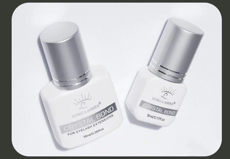 SONG LASHES Eyelash Extension Glue Individual False Lashes Transparent Clear Adhesive Kit for Professional Use 1-2 Sec Dry Time