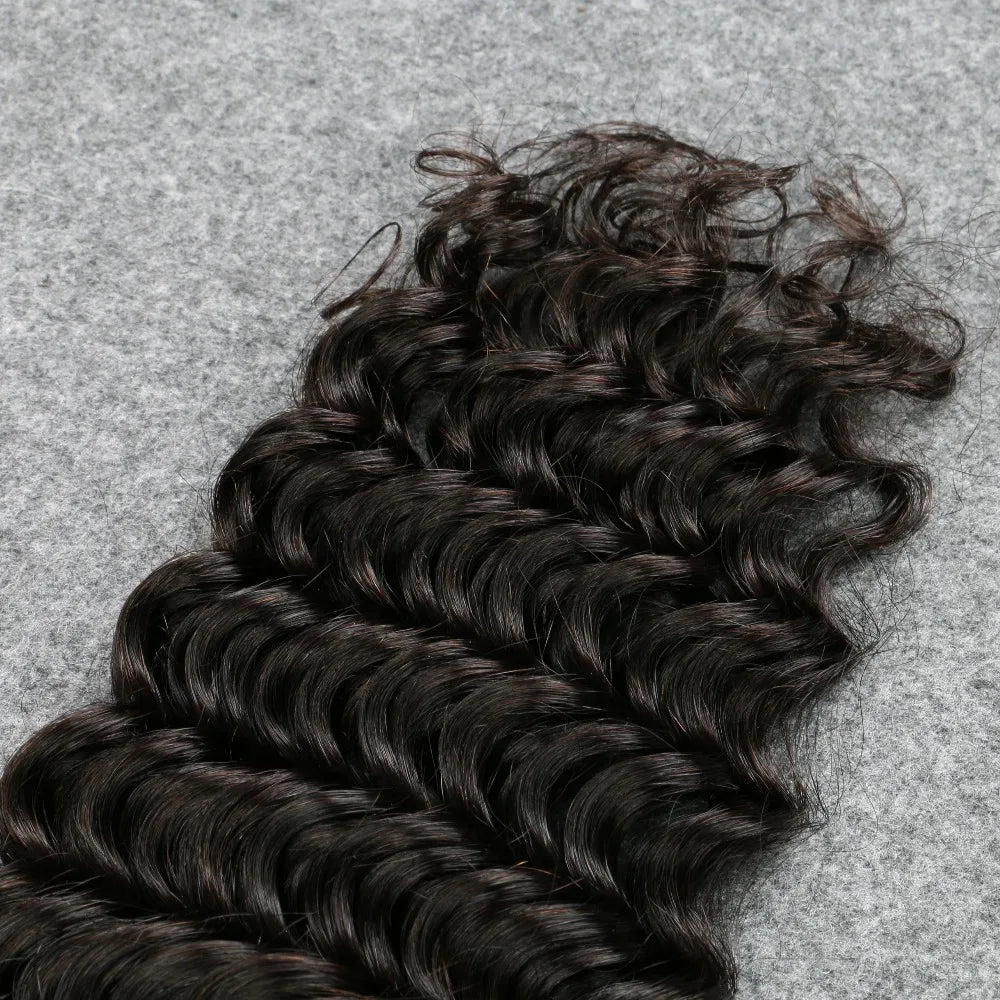 Curly Deep Wave Human Hair Bundles 30 Inch 3/1PCS Bundles Remy Hair 100% human hair Brazilian Raw Hair Bundle Weaving Extensions