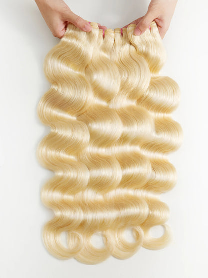 613 Body Wave Bundles Hair Extension Omber Blonde Human Hair Bundles 3/4 Pcs/Lot 100% Human Hair Brazilian Hair Wavy Weave Remy