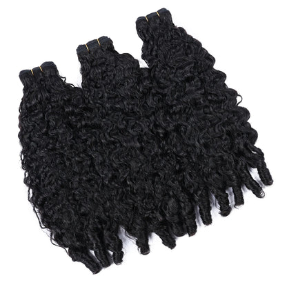 Burmese Curly Human Hair Bundles Pixie Curly Bundles Human Virgin Hair Weave Bundle Ocean Spiral Curly Hair 1 3 4 Bundles