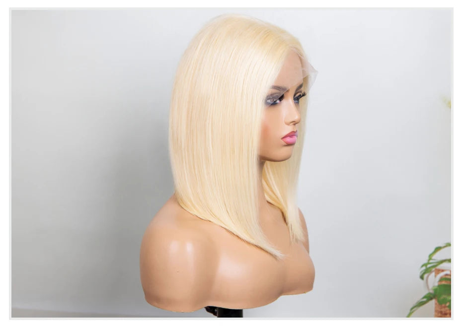13x4 13x6 Blonde bob Wig Lace Front Human Hair Wigs 613 Straight HD Lace Frontal Wig Bob Glueless Wig Human Hair Ready To Wear