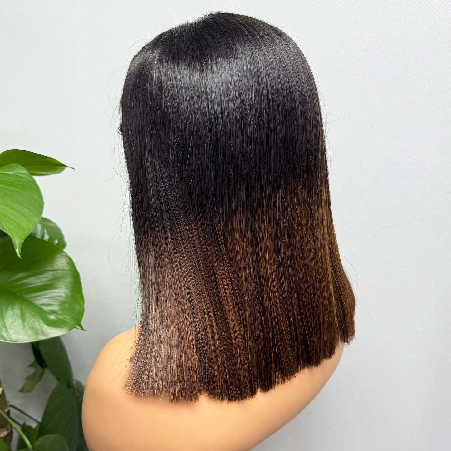 Vietnamese Human Hair 300% Density Double Drawn Bone Straight Bob Human Hair Wigs 5x5 Transparent Lace Closure Wig for Women