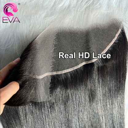 13x6 HD Lace Frontal Closure Melt Skin Invisible HD Transparent Lace 5x5 6x6 7x7 HD Closure Only Virgin Human Hair Pre Plucked