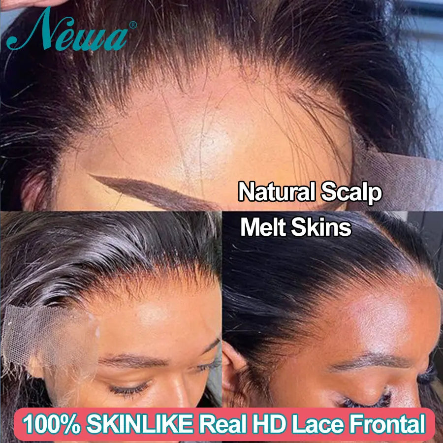 7x7 6x6 5x5 HD Lace Closure Pre Plucked Full 13x4 13x6 HD Lace Frontal Only Small Knots HD Lace Melt Skins Human Hair For Women