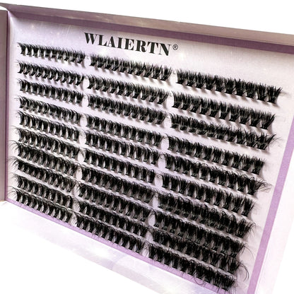 300/120PCS 5D Fluffy Cluster Lashes 30D-100D Natural Thick Eyelash Clusters Individual Lashes DIY Eyelashes Extension Makeup