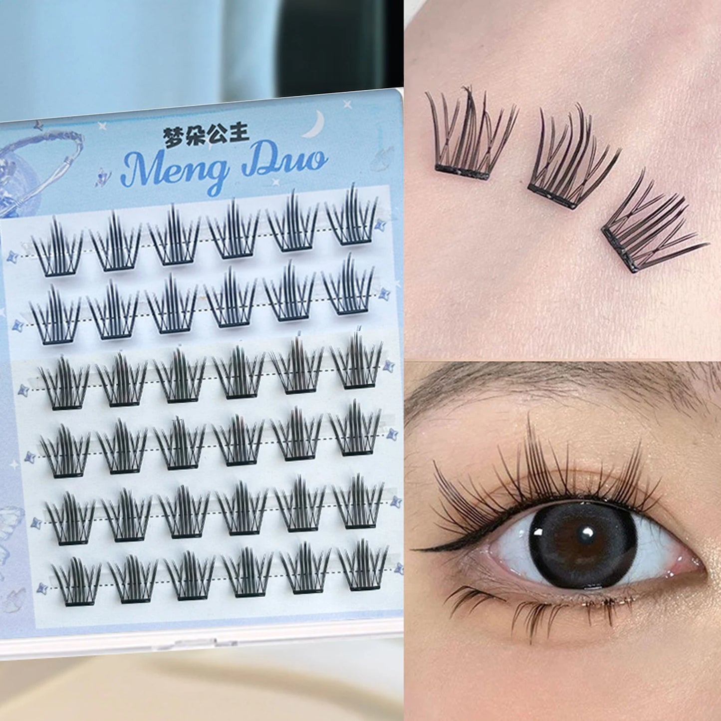 Sunflower DIY False Eyelashes Clusters Extensions Individual Lashes Cluster Natural Thick Segmented Eyelashes Bundles Wholesale
