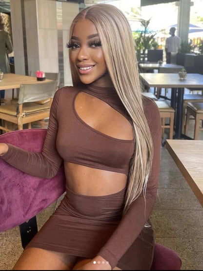 Straight Hair Extensions Bundles With Frontal Closure Synthetic Hair Bundles Salon Natural Hair Yaki Straight High Temperature