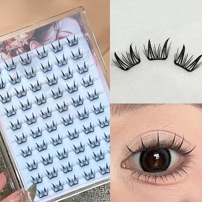 Sunflower DIY False Eyelashes Clusters Extensions Individual Lashes Cluster Natural Thick Segmented Eyelashes Bundles Wholesale
