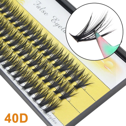Moonlily Soft Mink Silk 20D/30D/40D Lashes Cluster Eyelash Extension Natural Long 3D Volume Effect Faux Bunche Individual Makeup