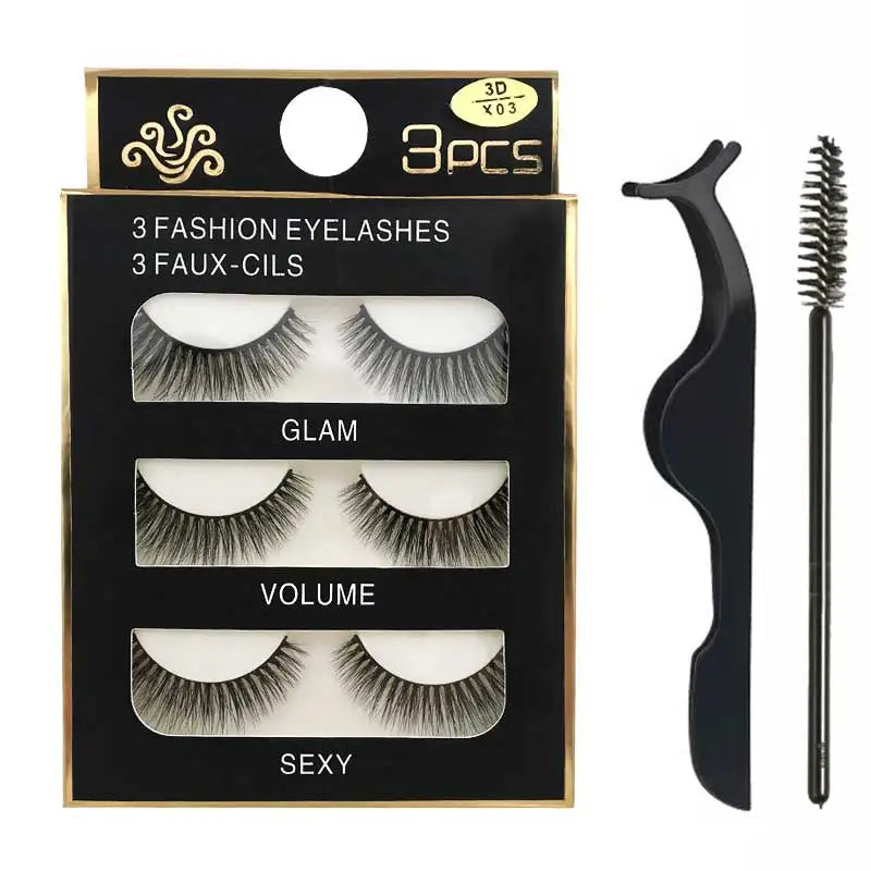 Eyelashes 3d mink lashes natural long make up false eyelashes eyelash brushes makeup eye lashes tweezers 3d lashes maquiagem