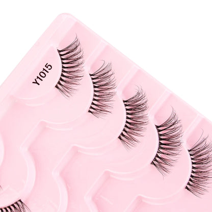 Cat Eye Lash 3/5/10 Pairs Half Lashes Natural Long False Eyelashes Wispy 3D Mink Lashes Volume Faux Cilios Extension Makeup Tool