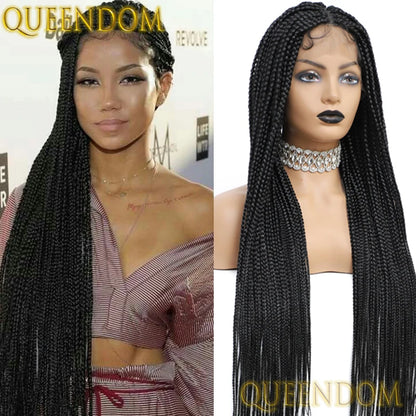 Full Lace Wigs for Black Women Short Bob Braided Wigs Knotless Box Braids 360 Lace Front Wigs Cornrow Synthetic Wigs 12 Inch