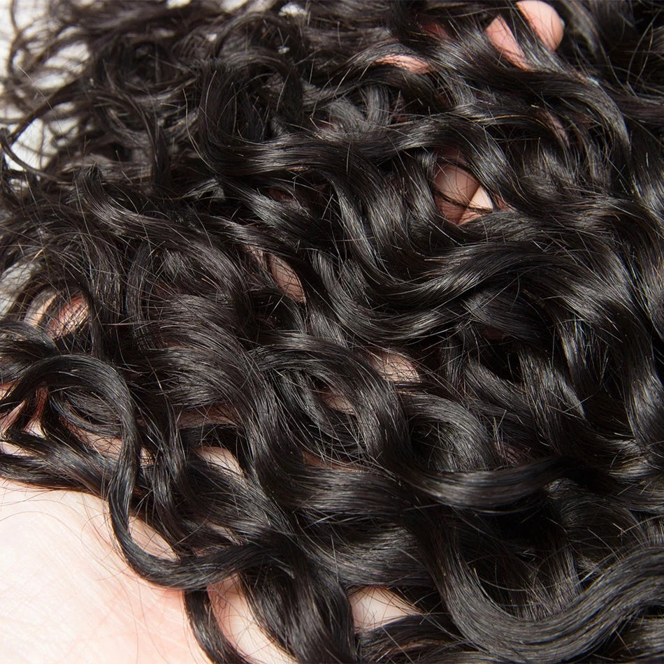 Water Wave Bundles Human Hair Peruvian Wet and Wavy Hair Bundles 30 Inch Long 1/3/4 Bundles Deal RemyCurly Human Hair Extensions