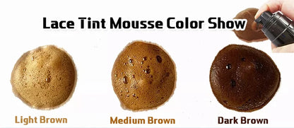 Lace Tint Mousse For Front Wigs 100ml Light / Medium / Dark Melt Lace Dye Skin Tone Tint Foam For Black Women