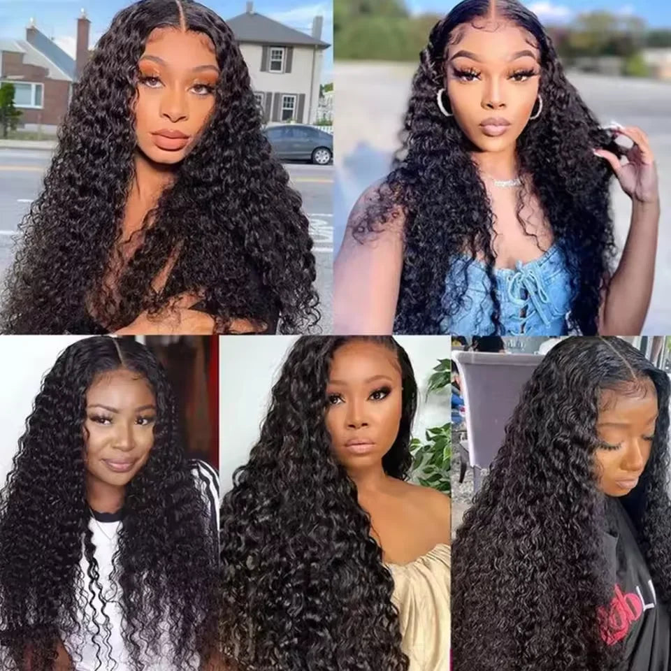 Brazilian Hair Weave Bundles 8-22 Inch Kinky Curly Wave Bundles Human Hair Wig 100% Human Hair Wig 180 Density For Black Women