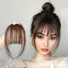 Clip-in bangs fronts neat dark brown bangs hairpieces wig hair piece bangs hairpieces clip-in hair extensions women hairpieces