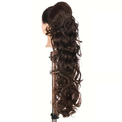 Ponytail Extensions 30'' Claw Clip Ponytail Long Curly Wavy Pony Tails Hair Extensions Synthetic Horse Tail Hairpiece for Women