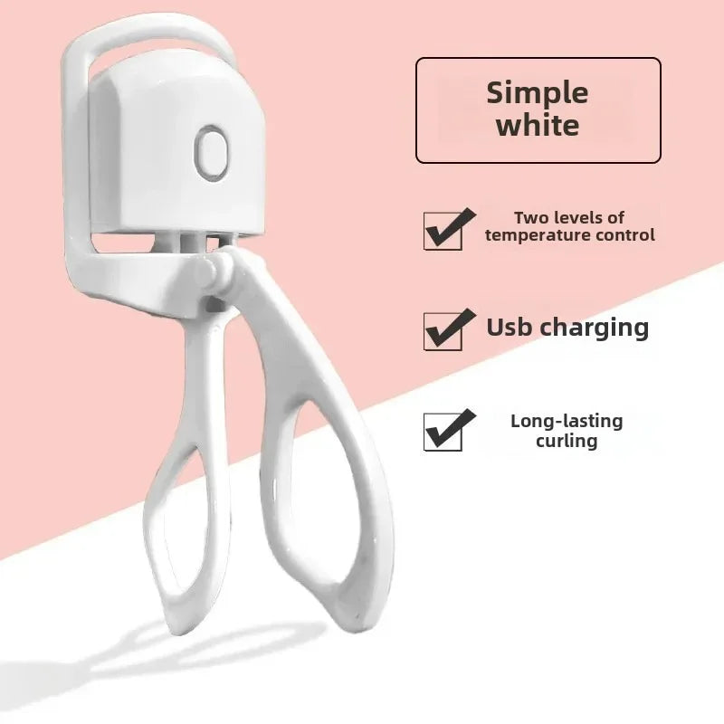 Lasting Lash Curler Tool Naturally Curled Electric Eyelash Curler Intelligent Temperature Control Styling Make Up Eyelashes Curl