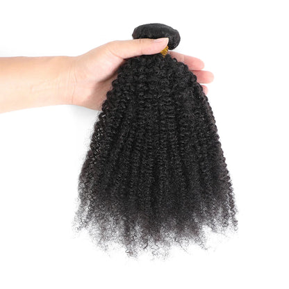 Afro Kinky Curly Bundles Brazilian 1/3 Afro Kinky Human Hair Bundles Deal 8-24" Hair Extensions Curly Human Hair Weave For Women