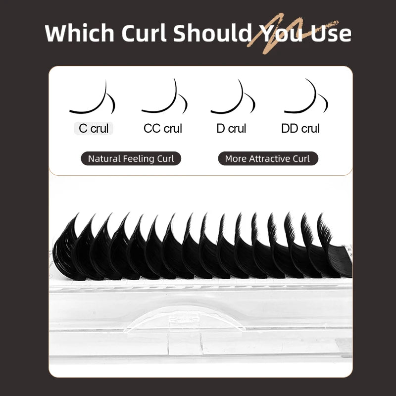 Faux Mink  8-25mm Natural Soft Lashes Bulk Wholesale Individual Lash 0.03MM Premium Mega Volume Eyelash Extensions Makeup