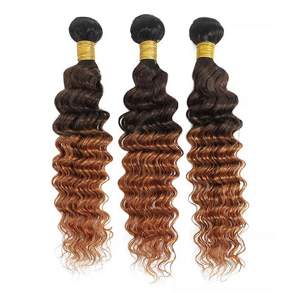 Deep Wave Bundles Human Hair Extensions Deep Curly Human Hair 1/3/4 Bundles Deals Peruvian Hair Deep Wave Human Hair Bundles