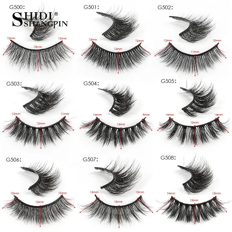 5 Pairs 3d mink eyelashes eyelash extension natural false eyelashes volume dramatic 3d lashes maquillaje mink cilios makeup tool