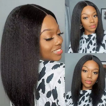 12A Kinky Straight Bundles Brazilian Yaki Straight Hair Bundles For Women Raw Human Hair Bundles Deal 100% Remy Hair Extensions