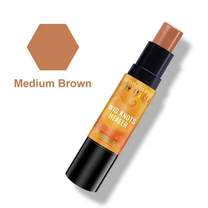 Lace Tint Stick Waterproof Wig Knots Healer With Brush Portable Lace Dyeing Stick Wig Grids Concealer For Frontal Hairline