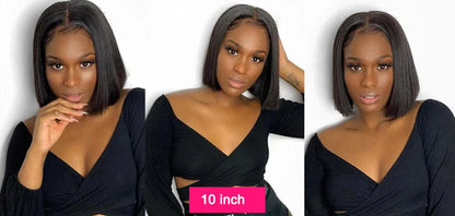Straight Short Bob V Part Wigs Human Hair Bob Wig Short Straight V Part Bob Wig No Leave Out 180% human hair Wigs 100%U Part Wig