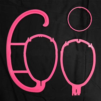 Hanging wig stand, wig holder for multiple wig stands, for hair extensions, wigs and accessories (3 pcs.)