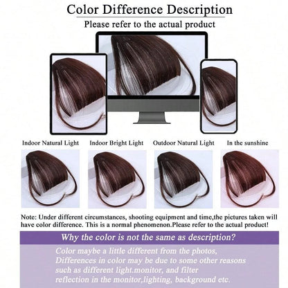 Clip-in bangs fronts neat dark brown bangs hairpieces wig hair piece bangs hairpieces clip-in hair extensions women hairpieces