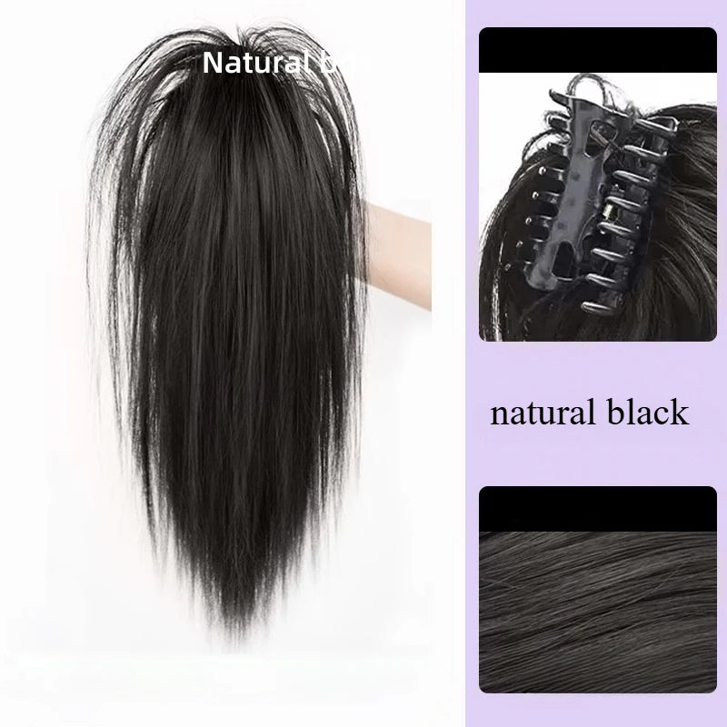Ashely 14inch Waterfall Half A Ponytail Wig for Woman Clip-on High Ponytail Hair Clips Synthetic Wig High Quality Hair Extension