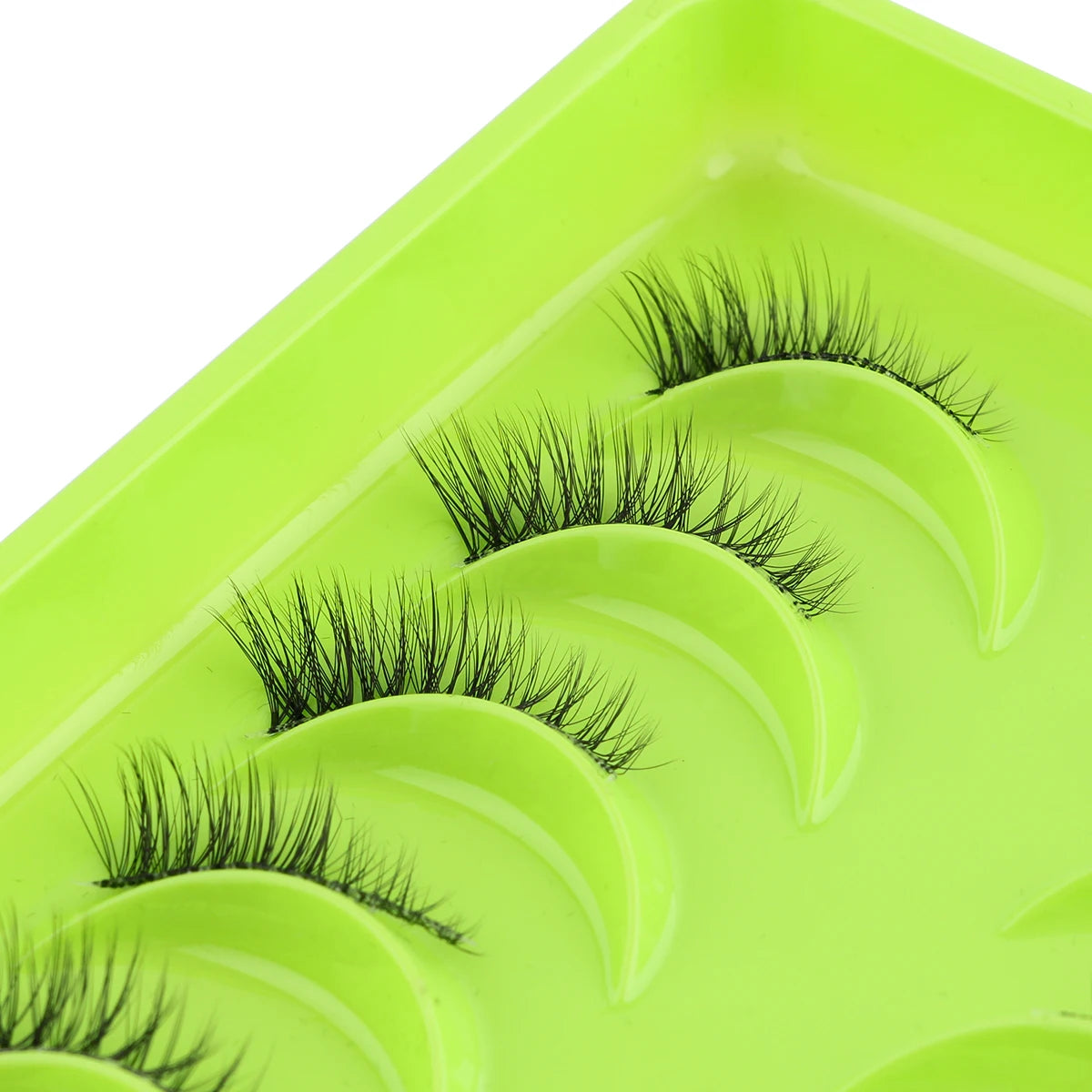 3D Mink Lashes 3/10 Pairs Cat Eye Half Lashes Natural Long False Eyelashes Strip Makeup Soft Fake Eyelash Extension Make Up Tool